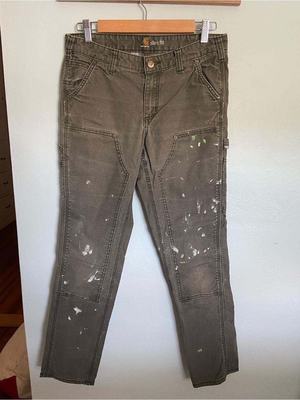 Carhartt Slim Fit Perfectly Worn and Paint Splattered